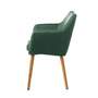Armchair Solid wood Upholstery fabric Green 2