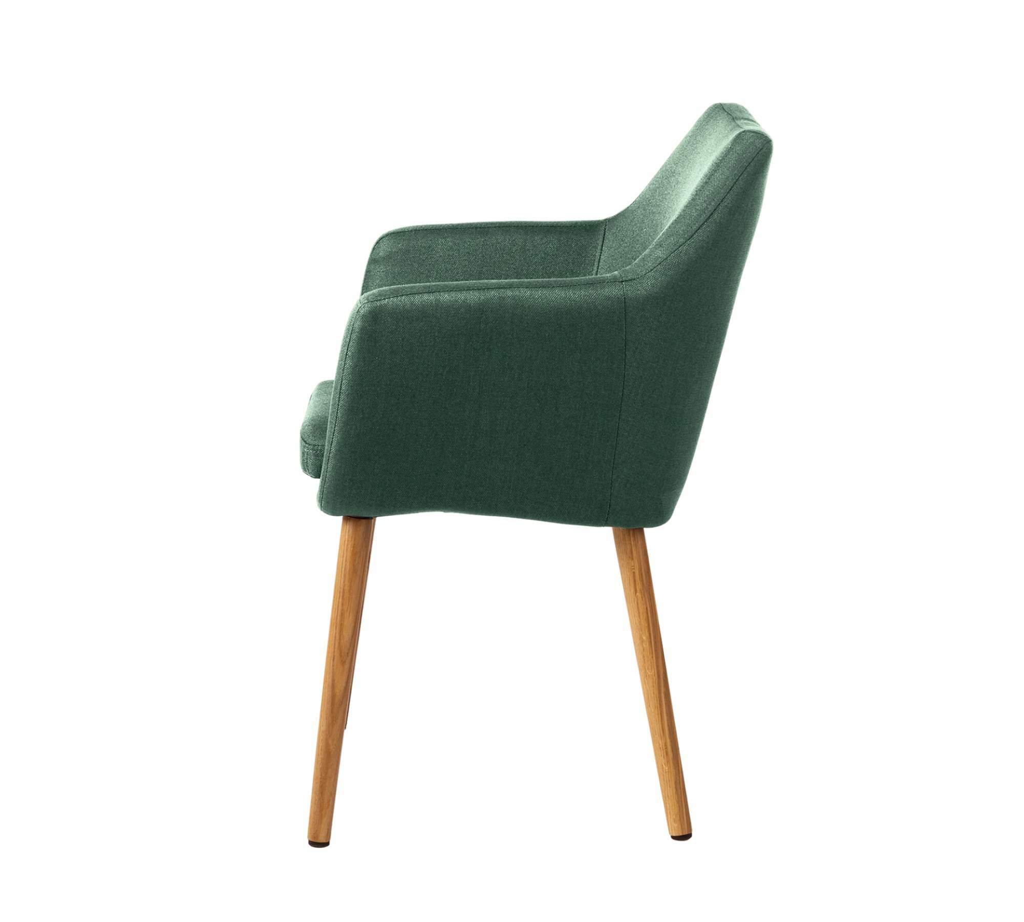 Armchair Solid wood Upholstery fabric Green 2