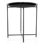 Side table / Coffee table / Sofa table ALLRUND Metal black hjh Living 5
