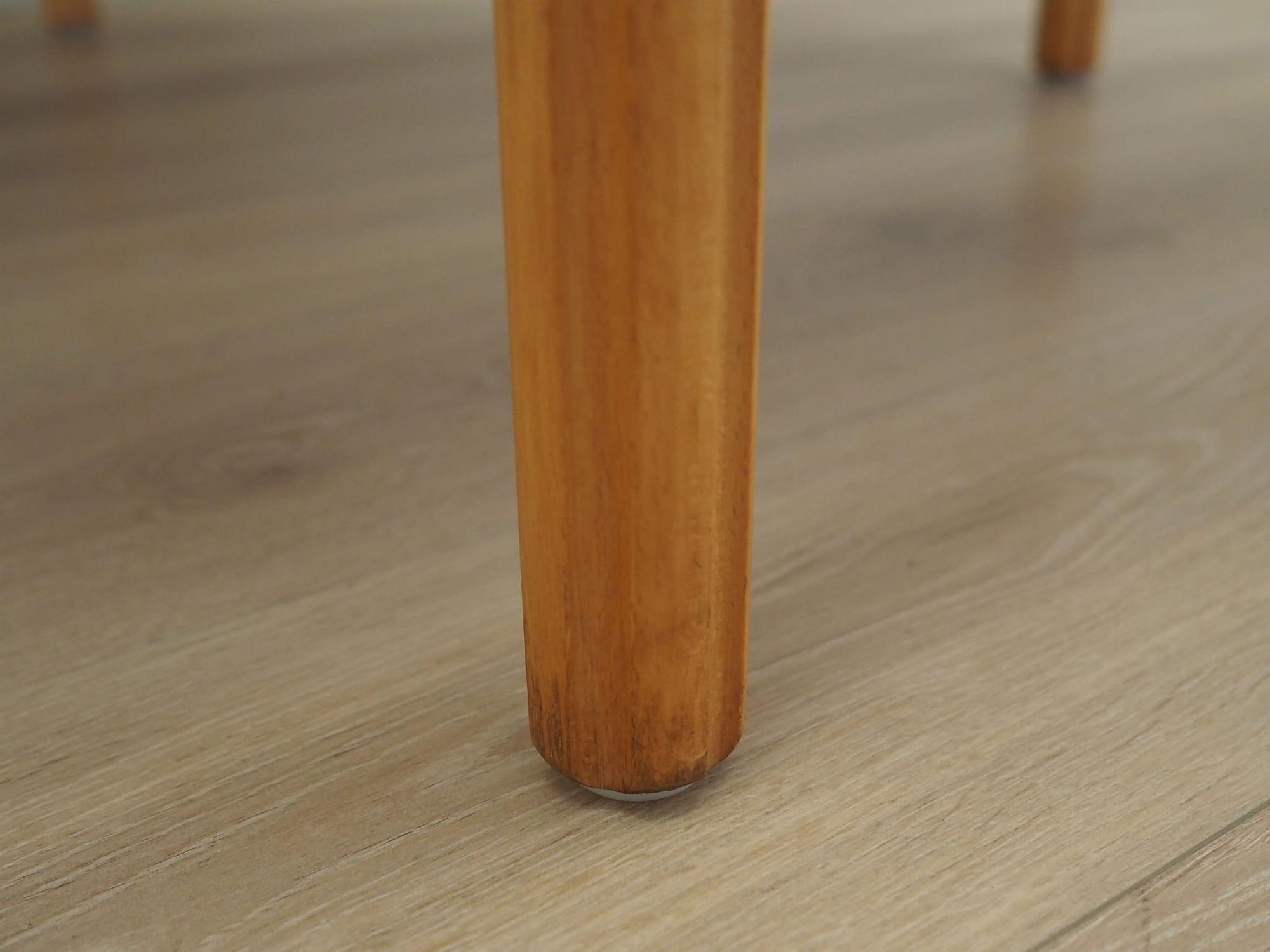 Vintage Tisch Buchenholz Braun 1970er Jahre 12