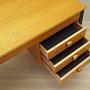 Vintage Desk Ash Wood Brown 1970s 11