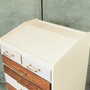 Vintage dresser Teak wood Light pink 1970s 6