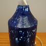 Tischlampe Keramik Blau 1960er Jahre 7