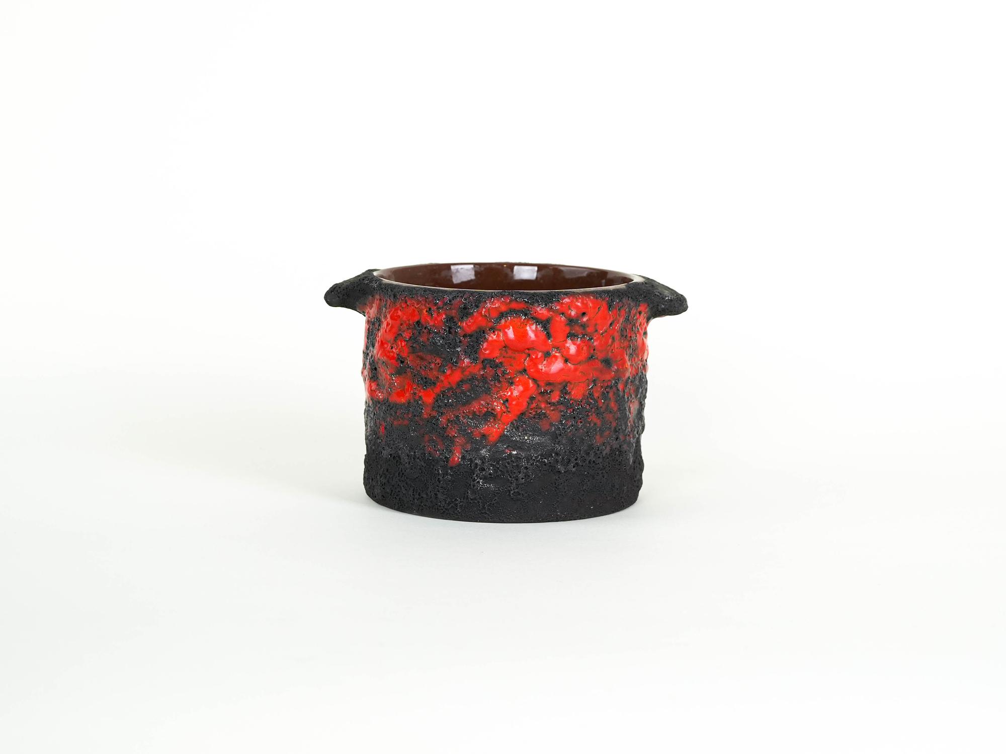 Ceramic vase Fat Lava 1960s 2
