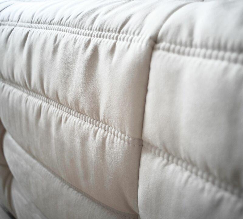 Togo Sofa 2-Sitzer Kunstleder Hellbeige 2