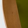 366 Sessel Holz Samt Olive 2