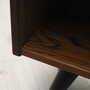 Vintage Bookshelf Oak Wood Brown 1970s 9