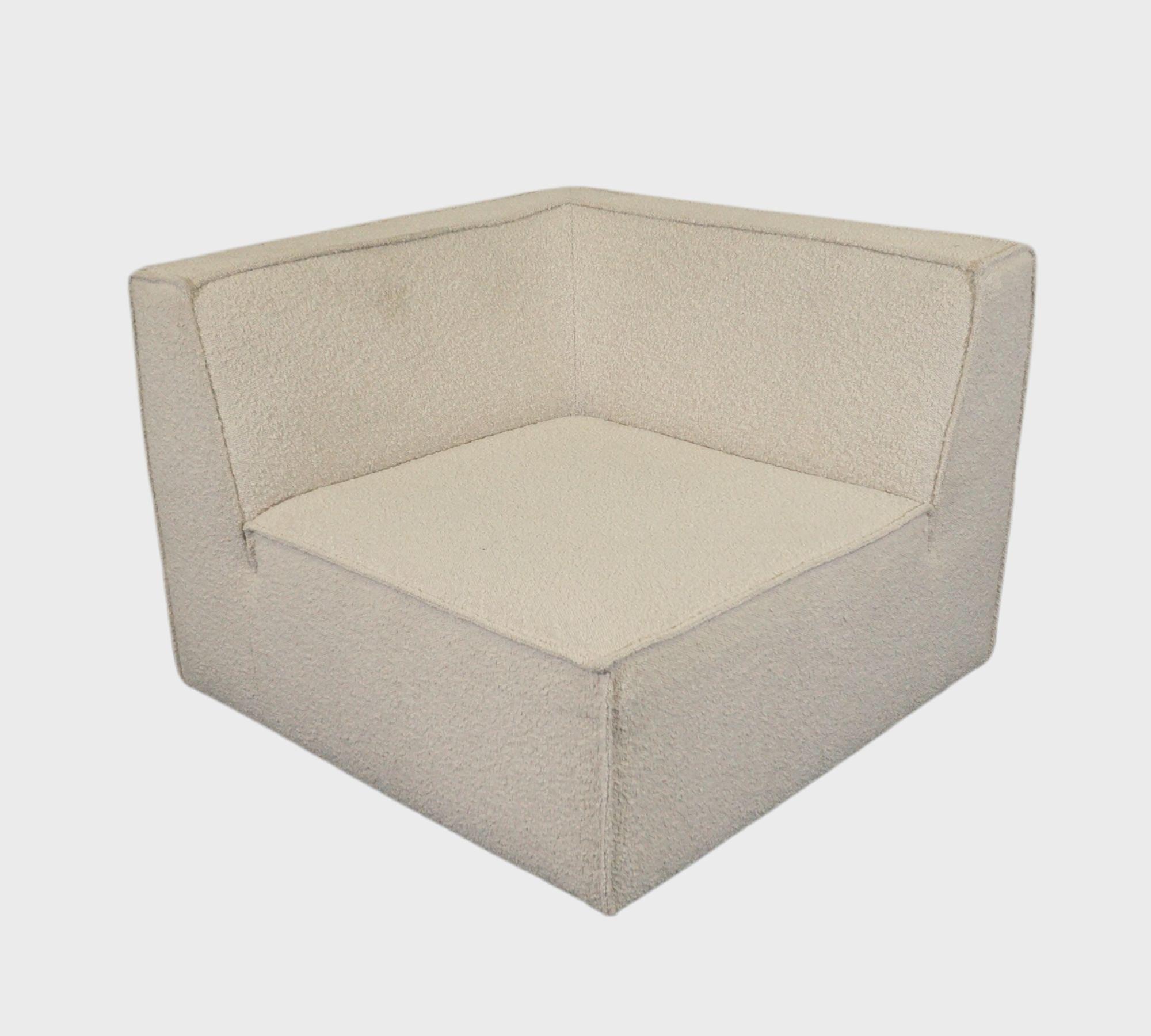 Dane 1-Sitzer Eckmodul Links Maya Cream 4