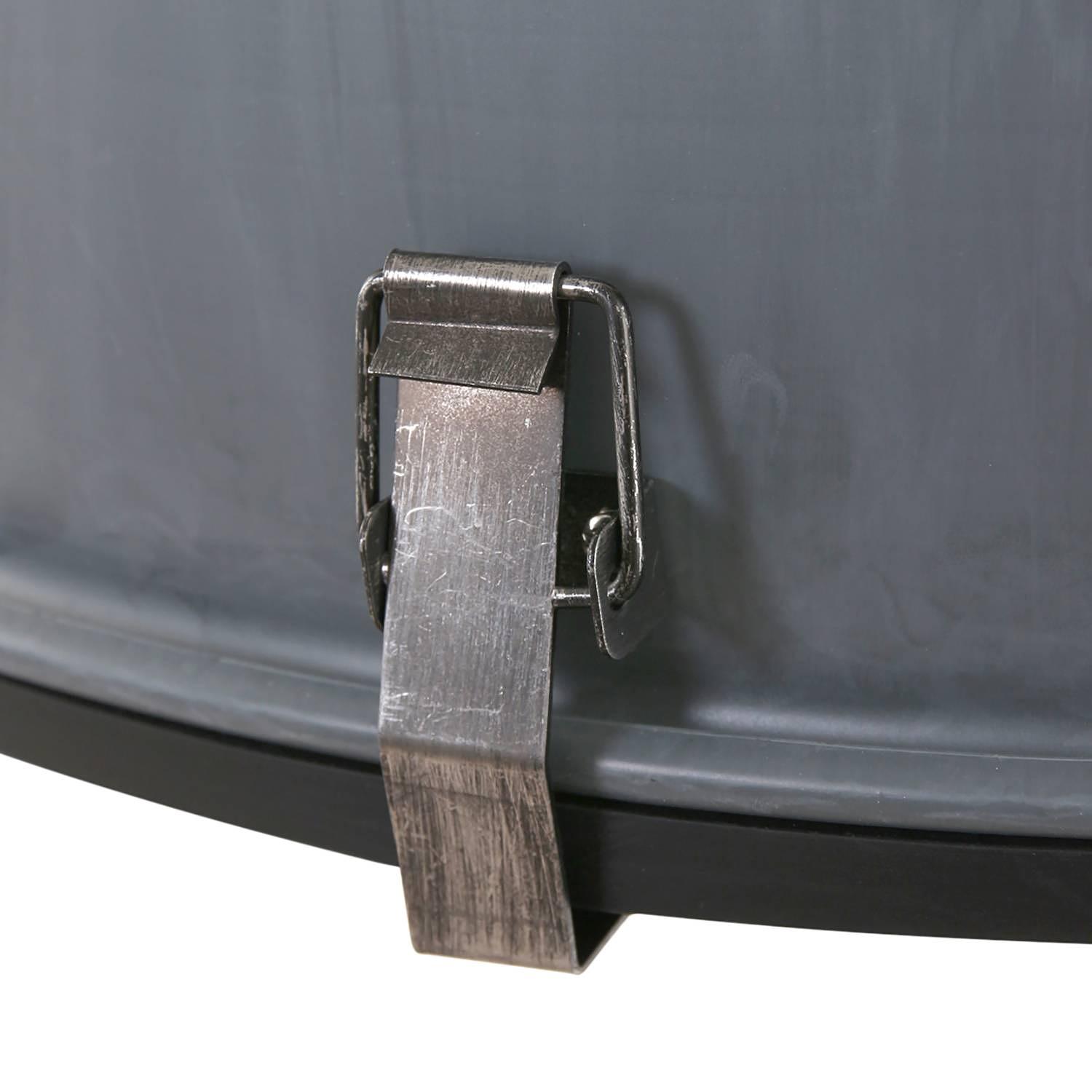 1-Flame Pendant Lamp Bikkel Steel Glass Grey 2