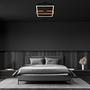 LED-Deckenleuchte Seramena Aluminium Eiche Massiv Schwarz 3
