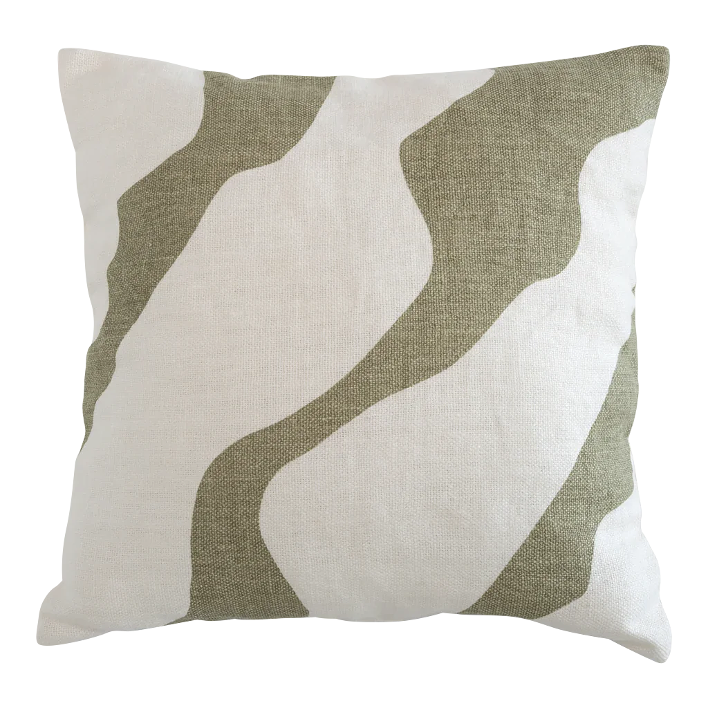 Flusso Cushion Moss Stone 0