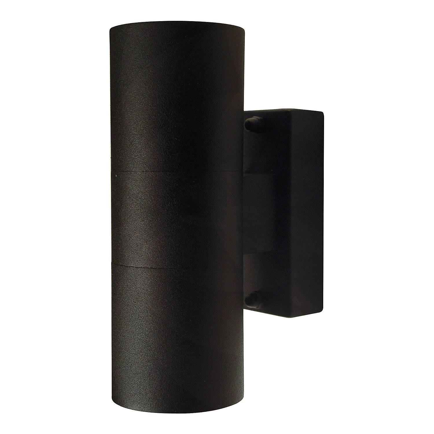 2-Flammig Wandleuchte Tin Double Aluminium Schwarz 1