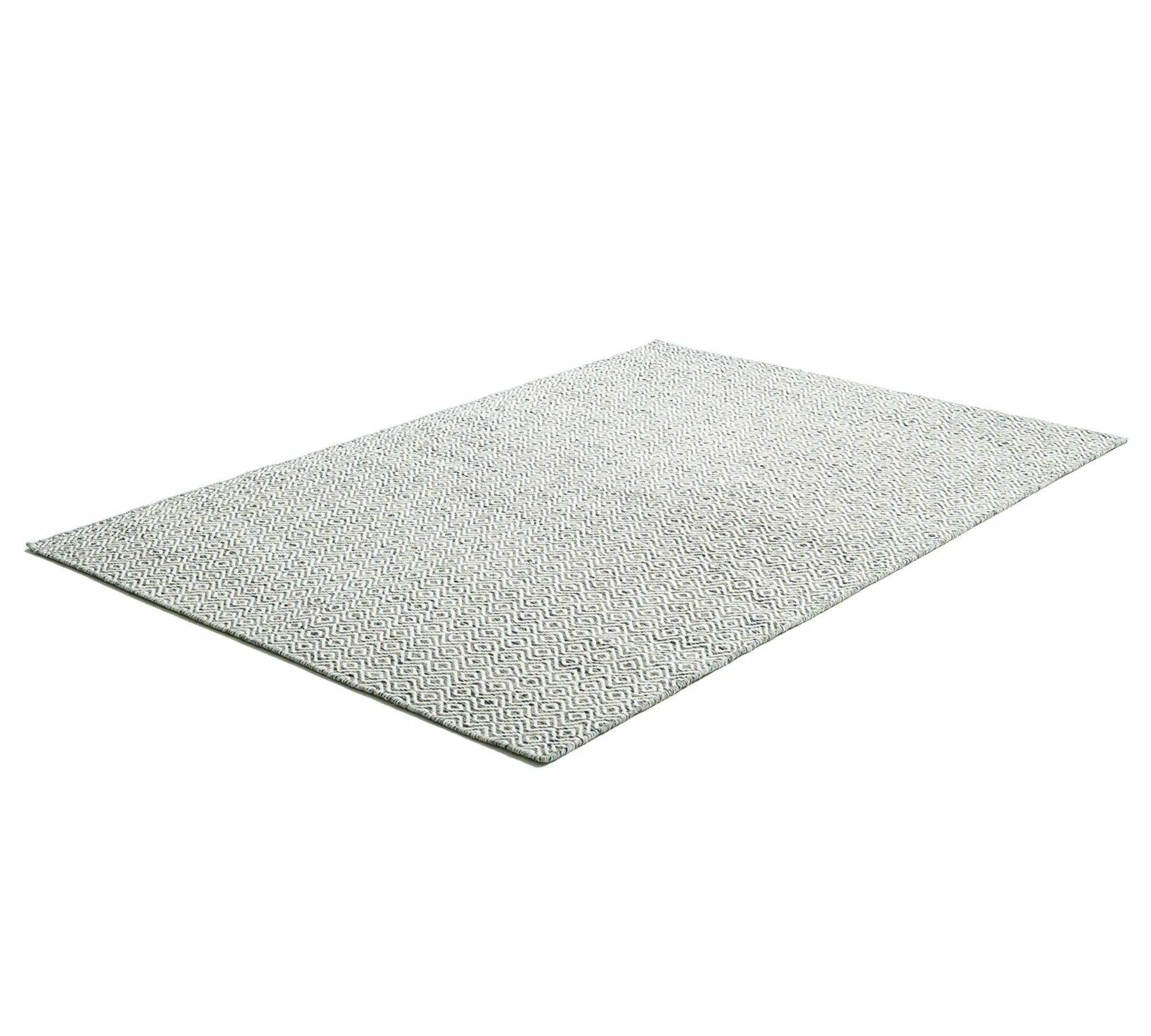 Wollteppich Schurwolle Grau 65 cm x 130 cm 1