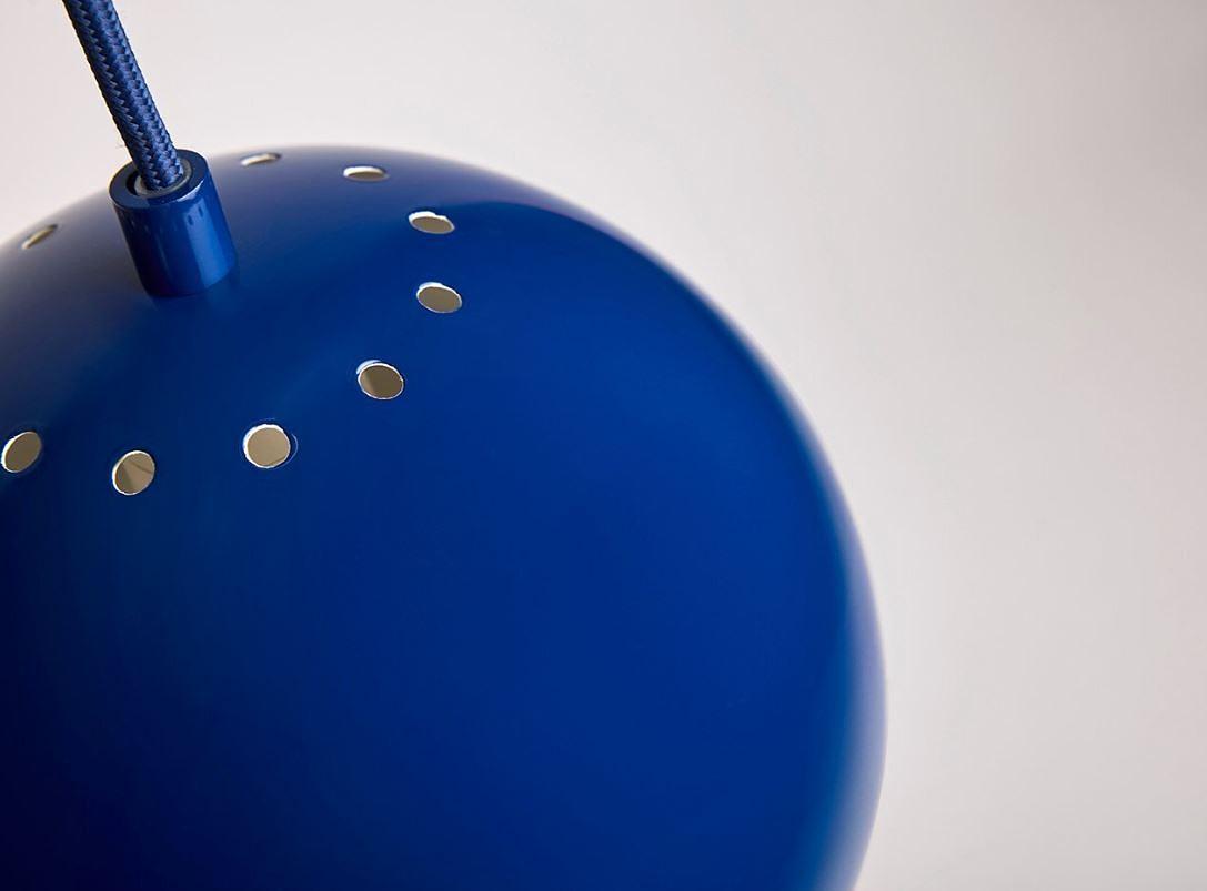 Ball Pendelleuchte Blau Ø18cm 2