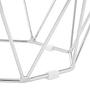 Allure Tempered Glass und Chrome Sechseck Beistelltisch
 1