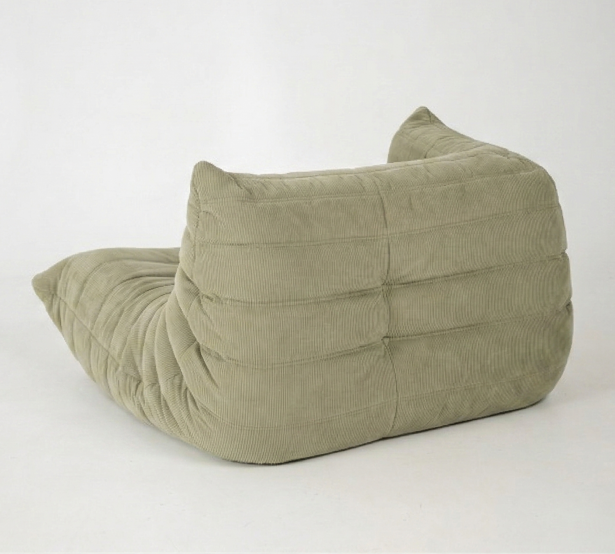 Togo Ecksofa Cord Salbeigrün 1