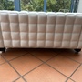 Kubus Sofa Leder Weiß 3