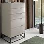 7019 Chiffonier Acciaio Grigio 1