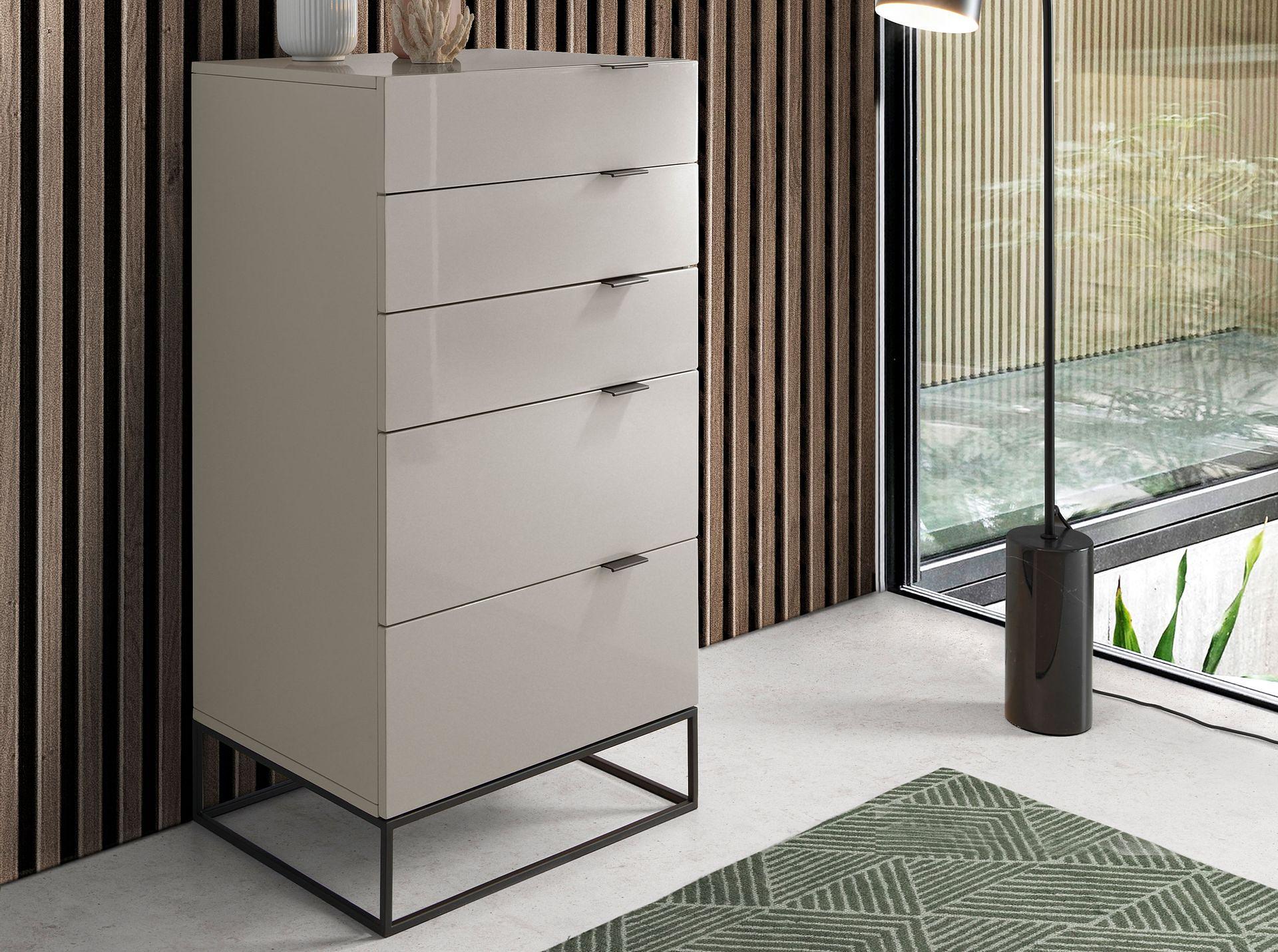 7019 Chiffonier Stahl Grau 1