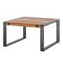 Couchtisch Massivholz Metall Schwarz 0