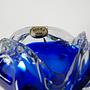 Bohemian bowl Blue Transparent 1970s 5