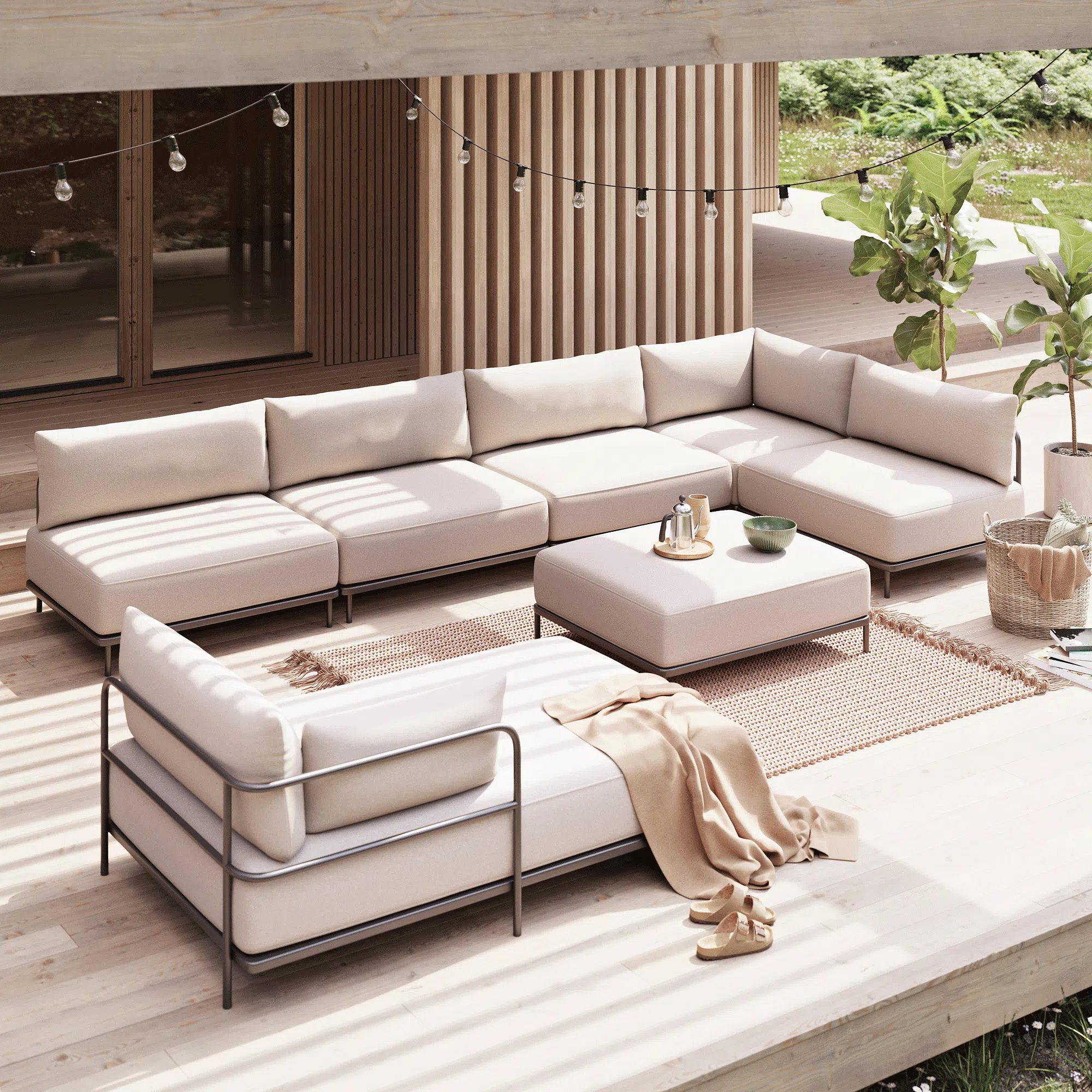 Vincent Outdoor 1-Seater Module Left Martinique 3