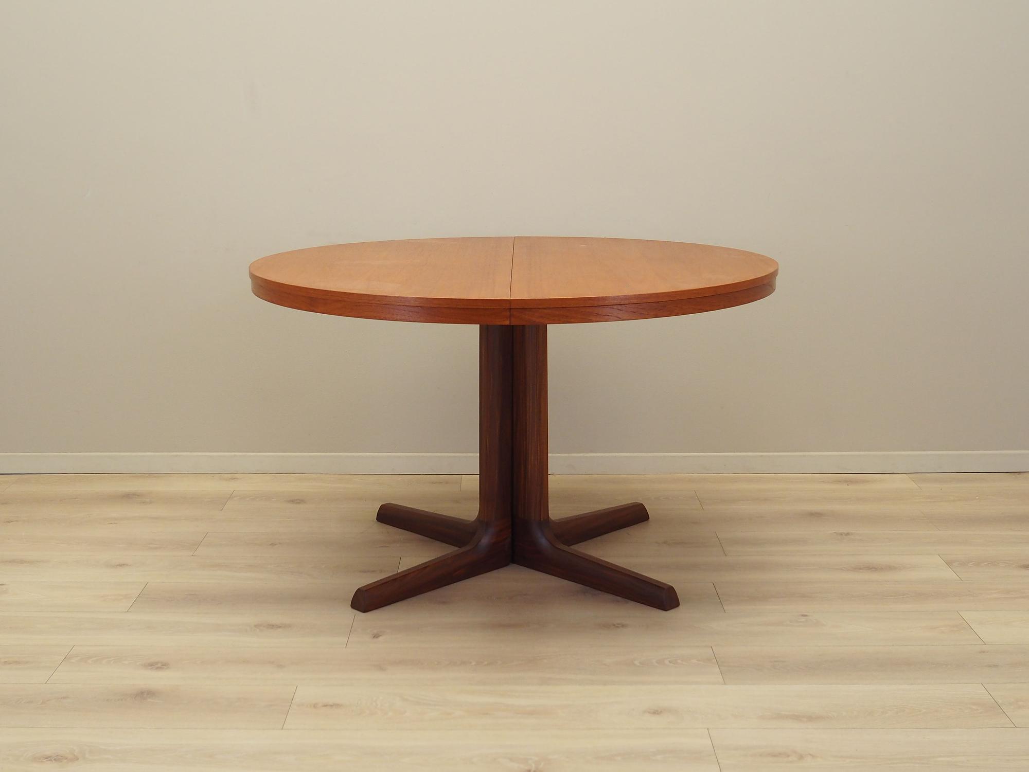 Esstisch Teakholz 1970er Jahre 120cm 7