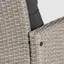 Outdoor Loungesessel Polyrattan Beige 1