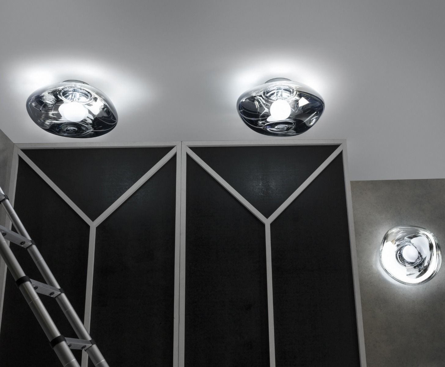 Melt Surface Led Wandleuchte Bronze 7