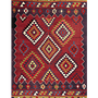 Vintage Kilim Teppich Wolle Mehrfarbig 0