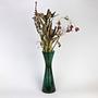 Vintage Vase Glas Grün 1960er Jahre 0