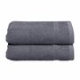 2x Gästehandtuch Grau Öko-Tex Standard 100 0