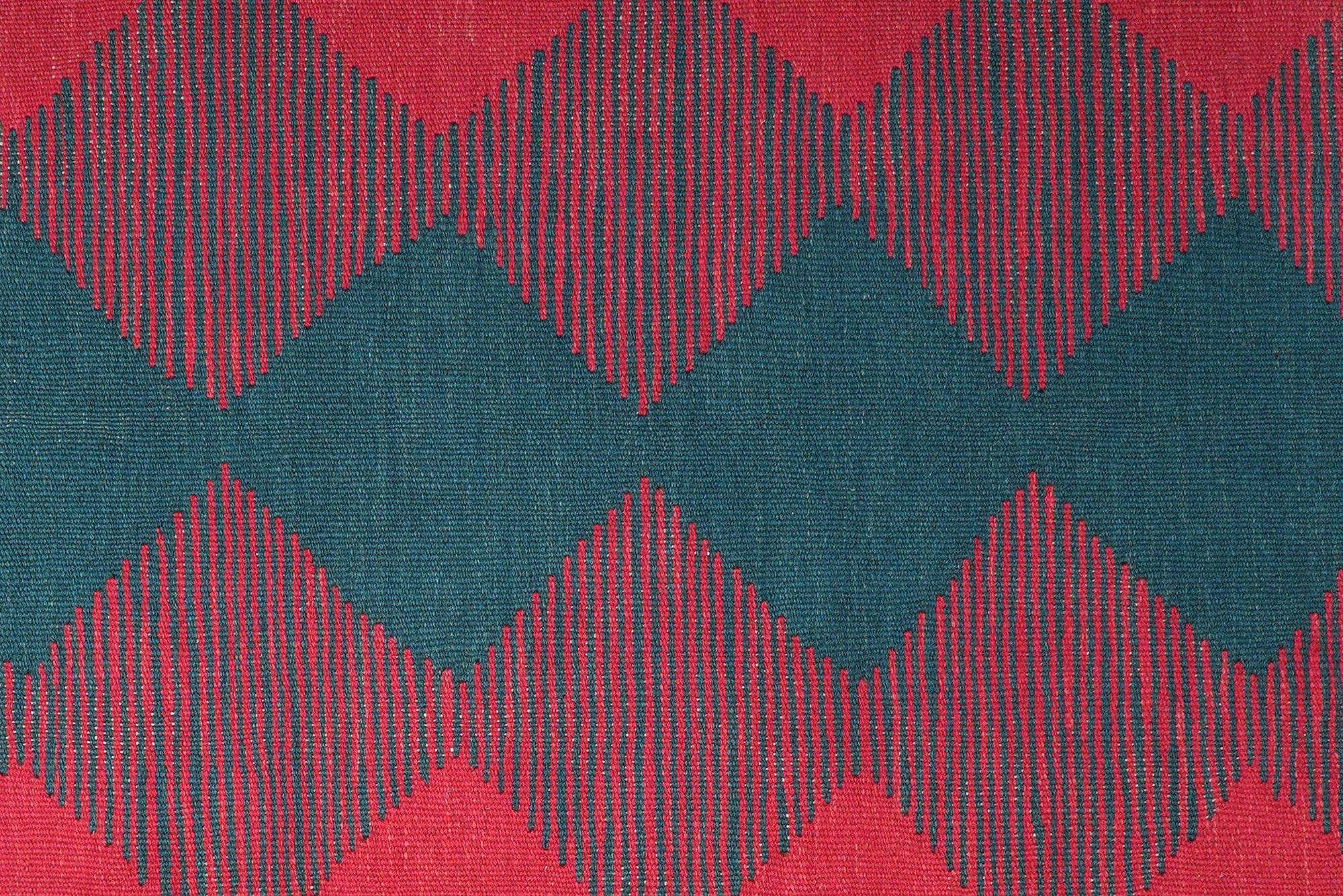 Kilim Gashgai Teppich Rot Blau 3