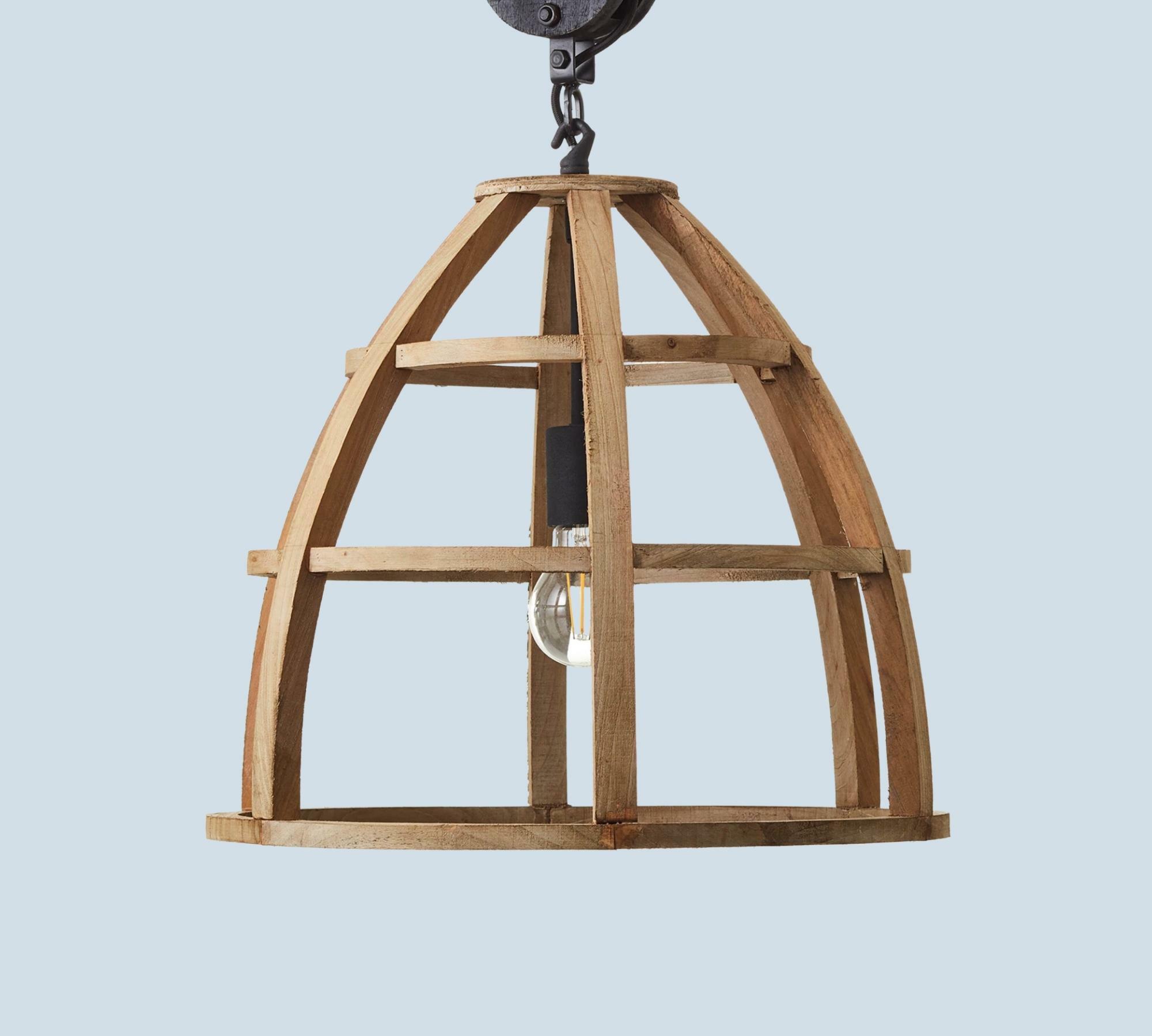 Pendelleuchte Holz Industriedesign 0
