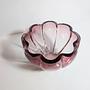 Vintage bowl crystal magenta 1980s 2