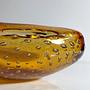 Vintage Schale Muranoglas Bernstein-Orange 70er Jahre 7