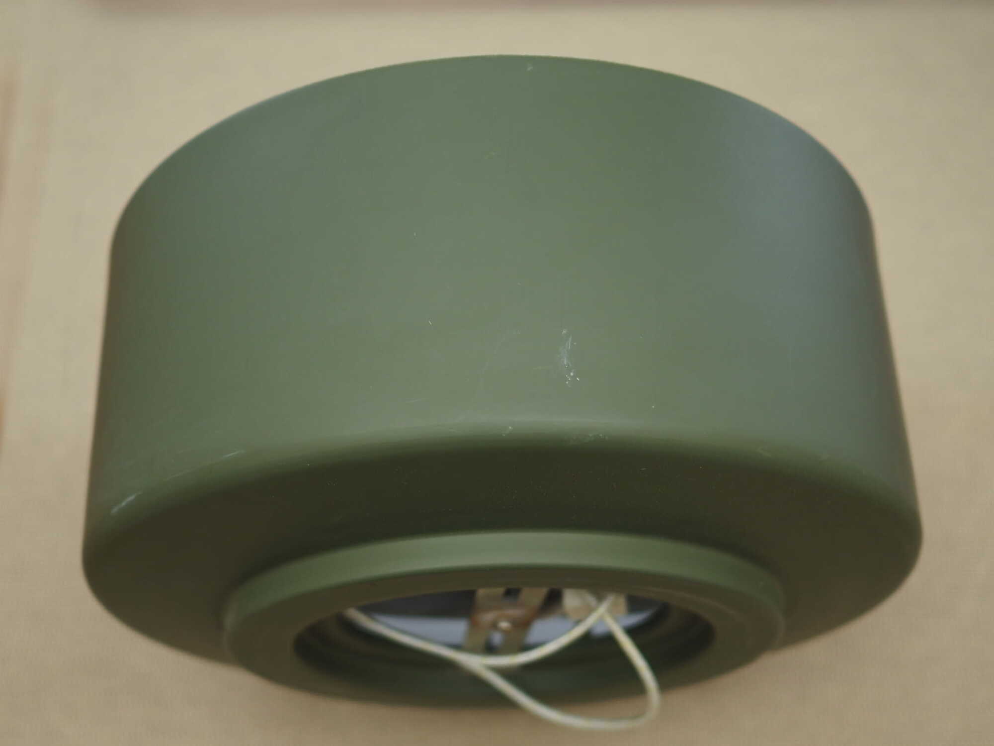Vintage Pendant Light Metal Green 1990s 2
