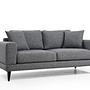 Nordic 2-Seater Sofa Grey 4