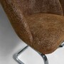 2x Esszimmerstuhl Textil Metall Braun 2
