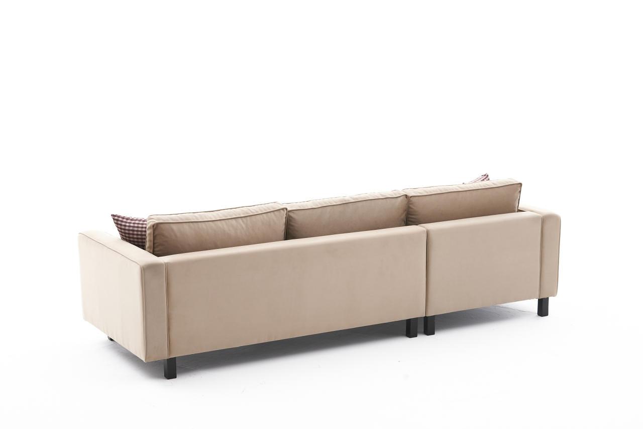 Kale Sofa Récmiere Links Samt Creme 7