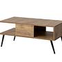 Bukle Coffee Table Wood Veneer Black 5