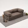 Comfort Schlafsofa 2-Sitzer Grau 1