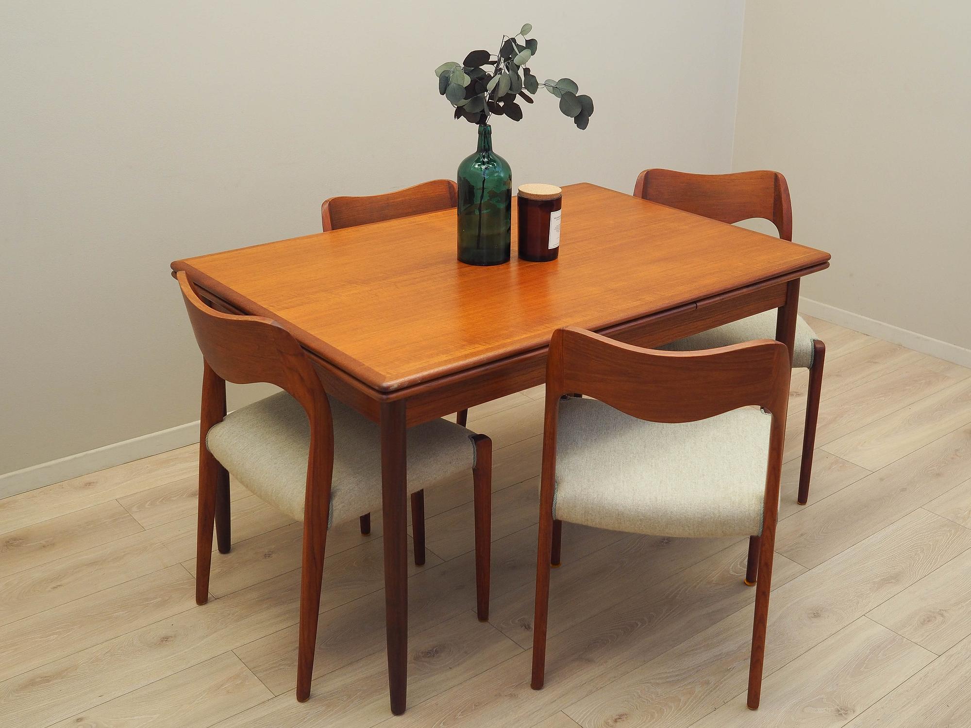 Teaktisch Braun 1970er Jahre 2