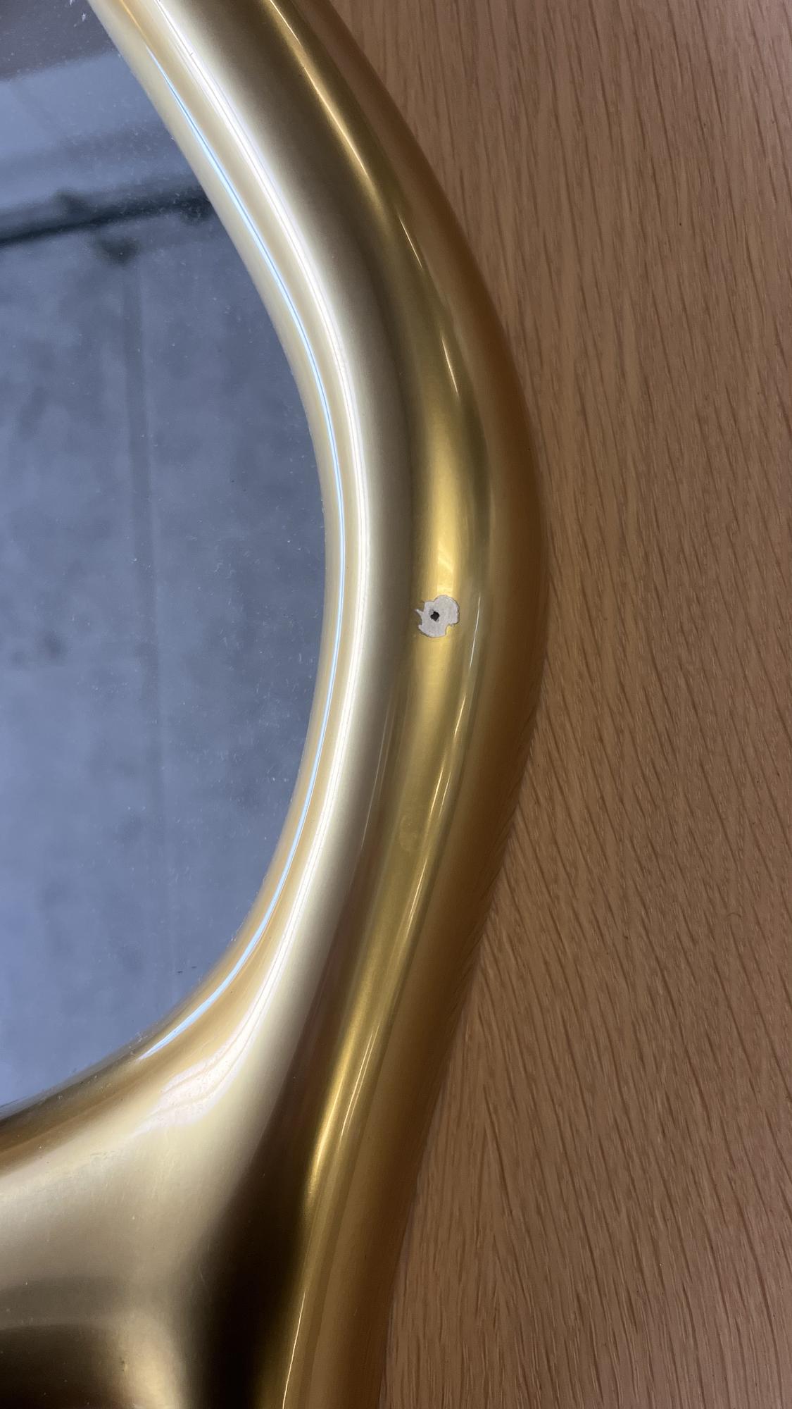 Wall Mirror Polspotten Melt Look Gold 1