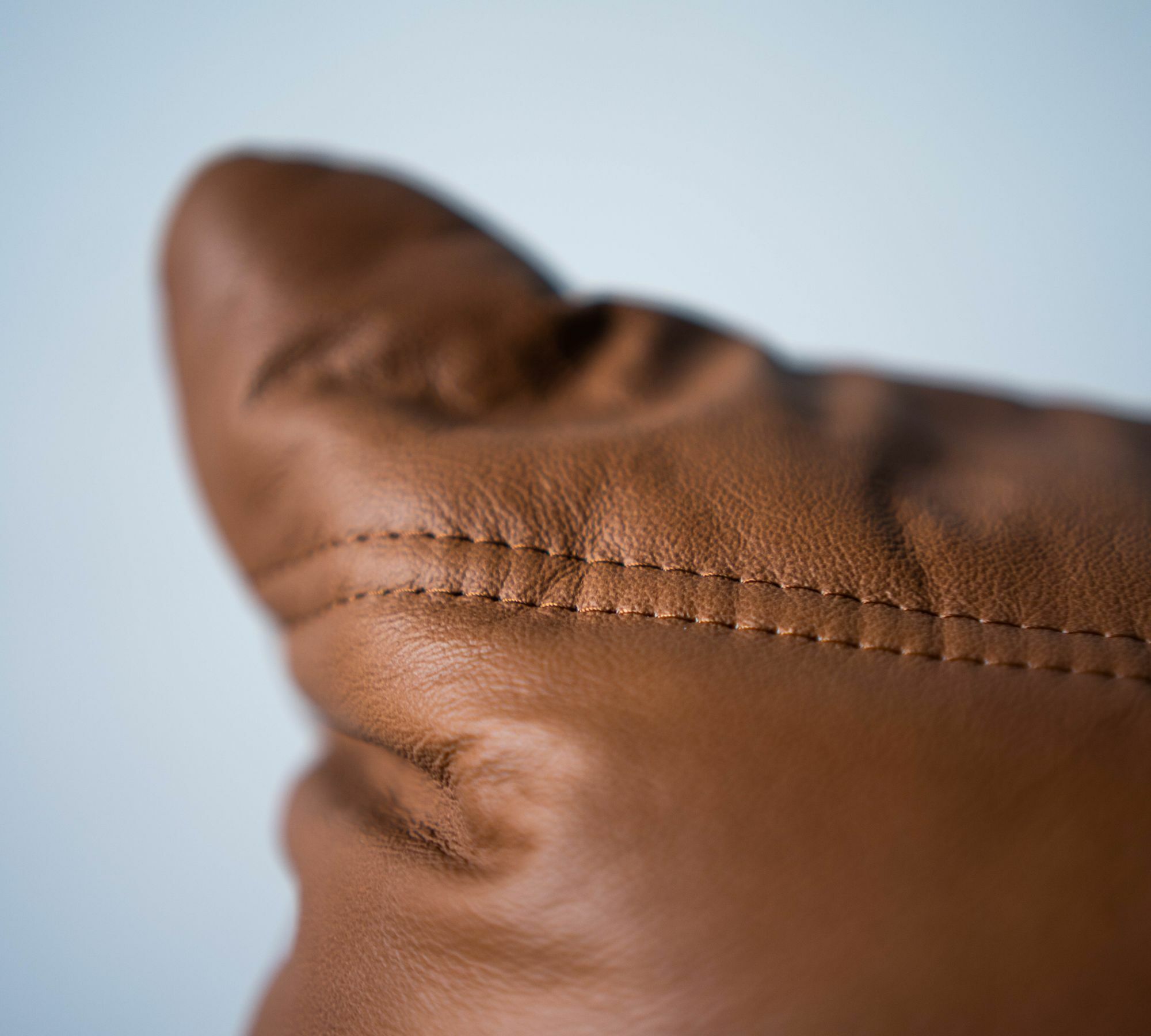 Togo Lounge Set 5-piece. Smooth Leather Folk Brown 5