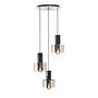 Alesund 3-flammige Pendelleuchte Aluminium Schwarz  1