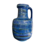 Vintage Vase Keramik Blau 0