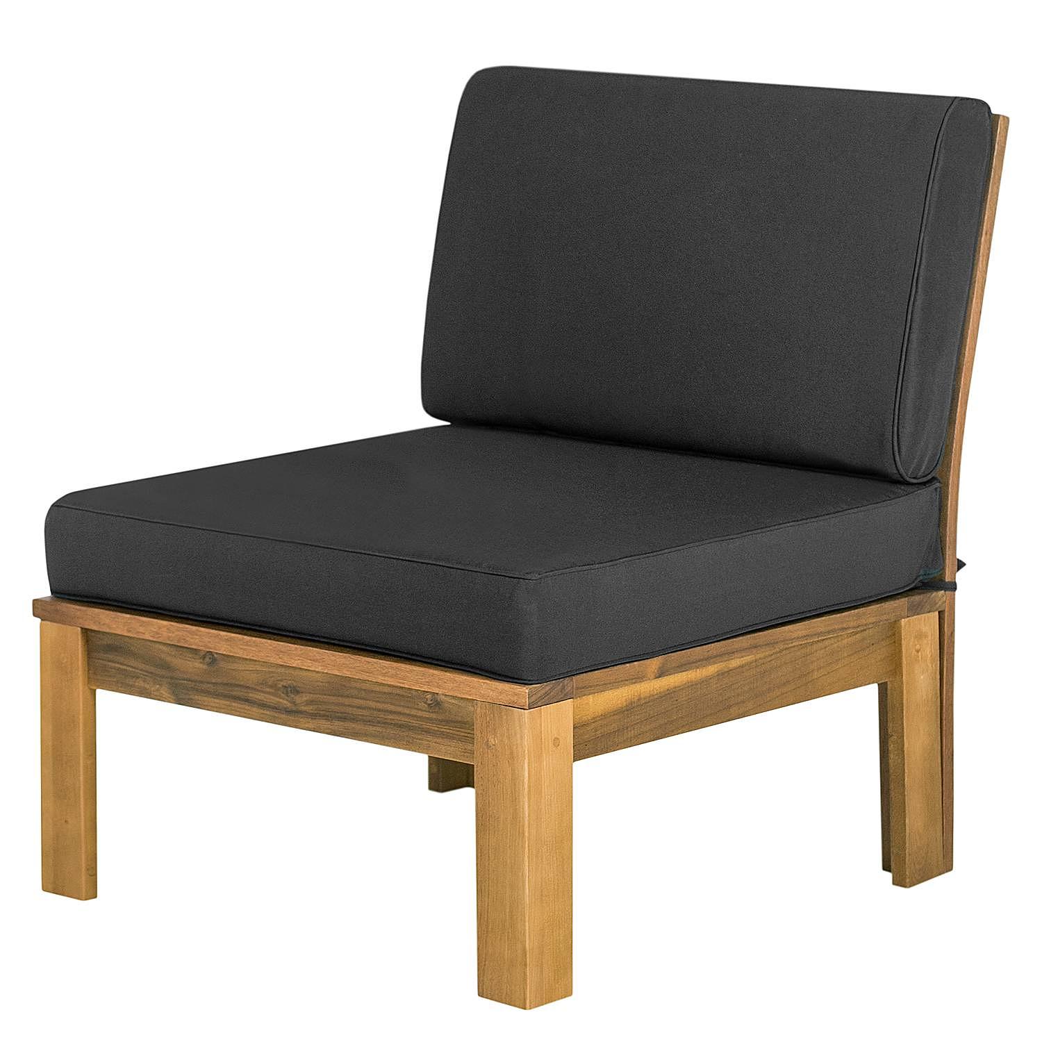 Lounge Chair Lexi Solid Acacia Anthracite 1