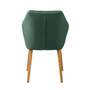 Armchair Solid wood Upholstery fabric Green 3