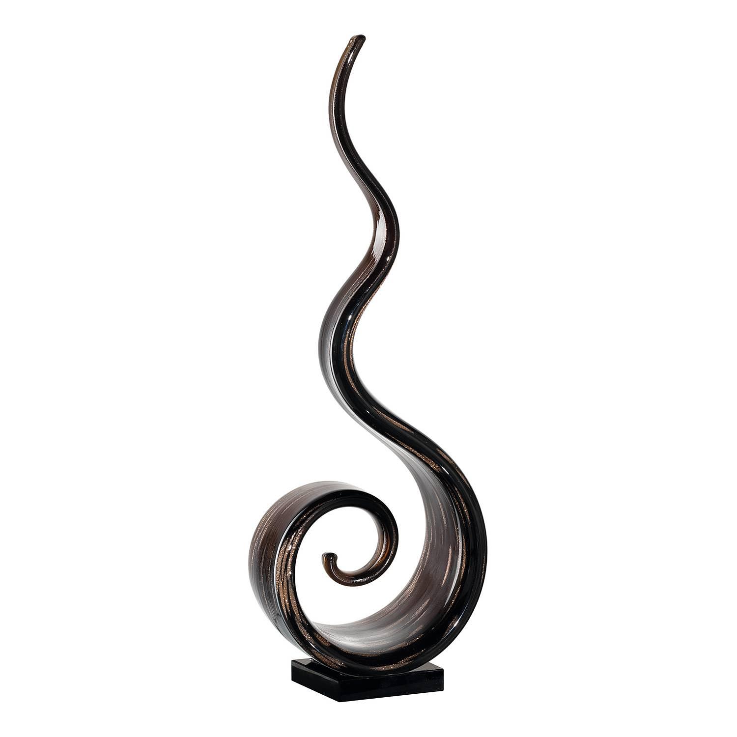 Dekoobjekt Casolare Farbglas Schwarz 0